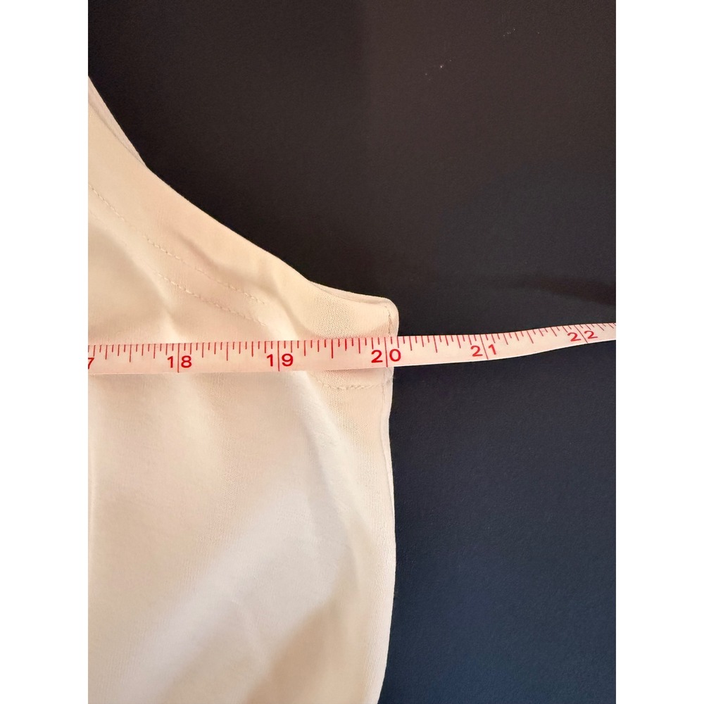 Athleta Off White Dress Women Large White Excellent Drawstring Pocket 850878 - Picture 7 of 10